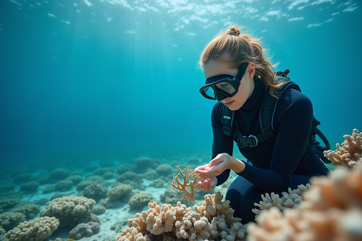 État des récifs coralliens : le nombre affecté par la mortalité