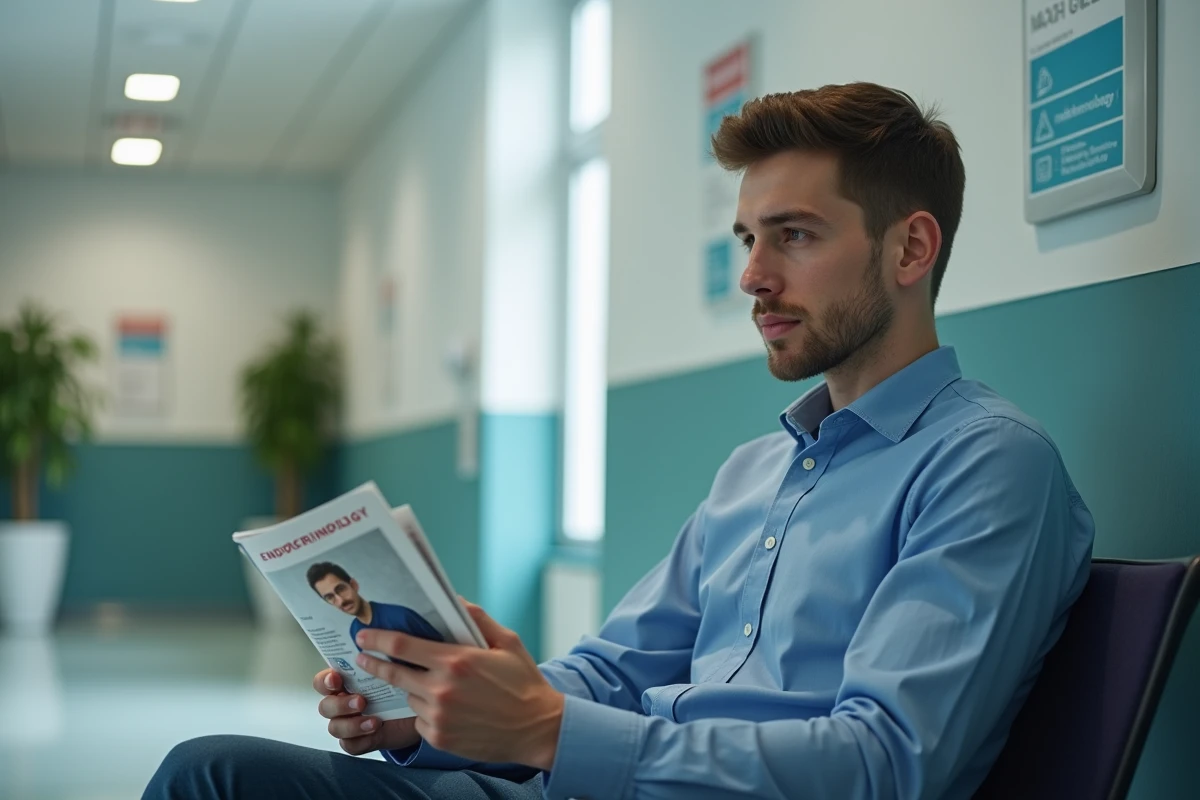 Jeune homme en salle d